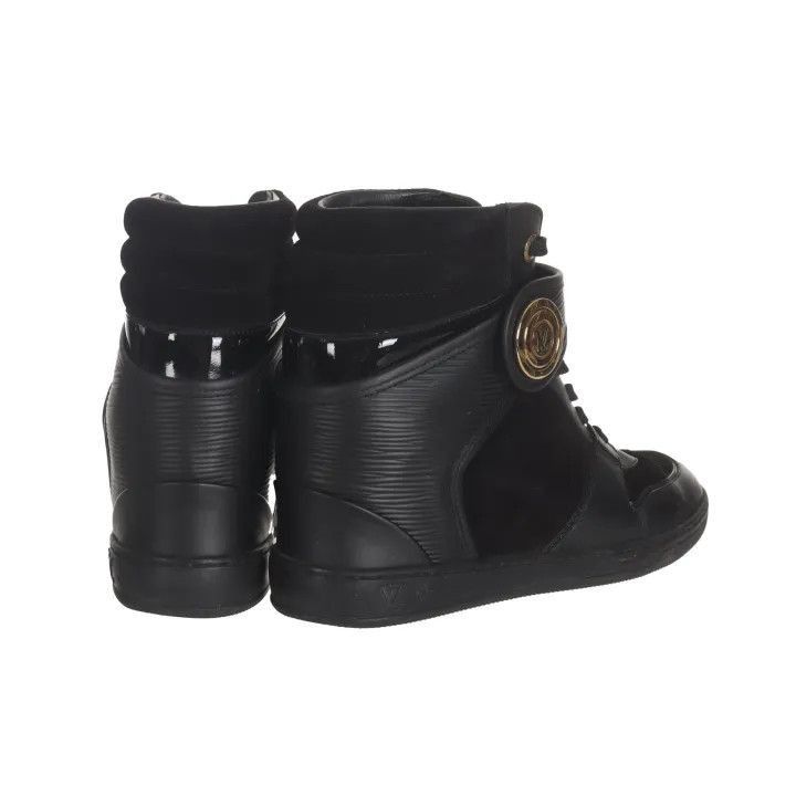 Louis Vuitton Louis Vuitton High-Top Sneakers with Gold Logo -2508 Size US 7.5 / EU 40-41 - 1 Thumbnail