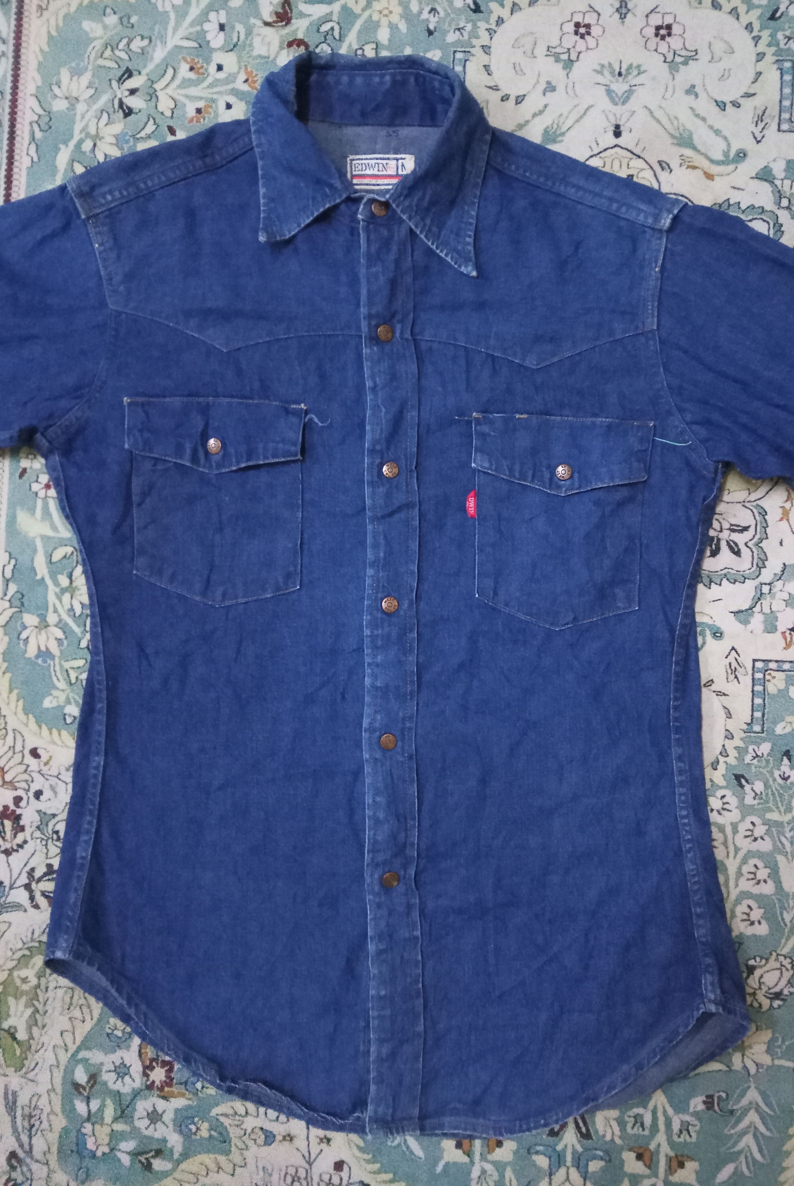 Edwin Edwin Vintage Selvedge Denim Western Snap Buttons Shirt Size M / US 6-8 / IT 42-44 - 1 Thumbnail