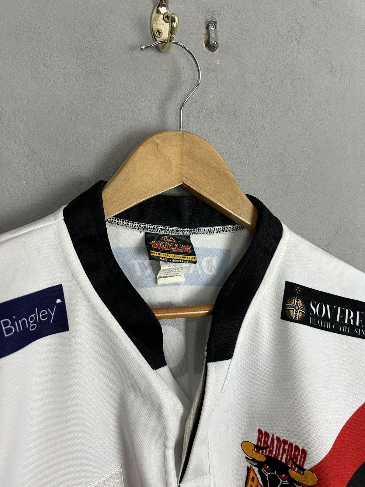 Vintage Bradford Bulls Rugby Jersey Shirt ISC Dobby #9 Super League Size US S / EU 44-46 / 1 - 7 Thumbnail