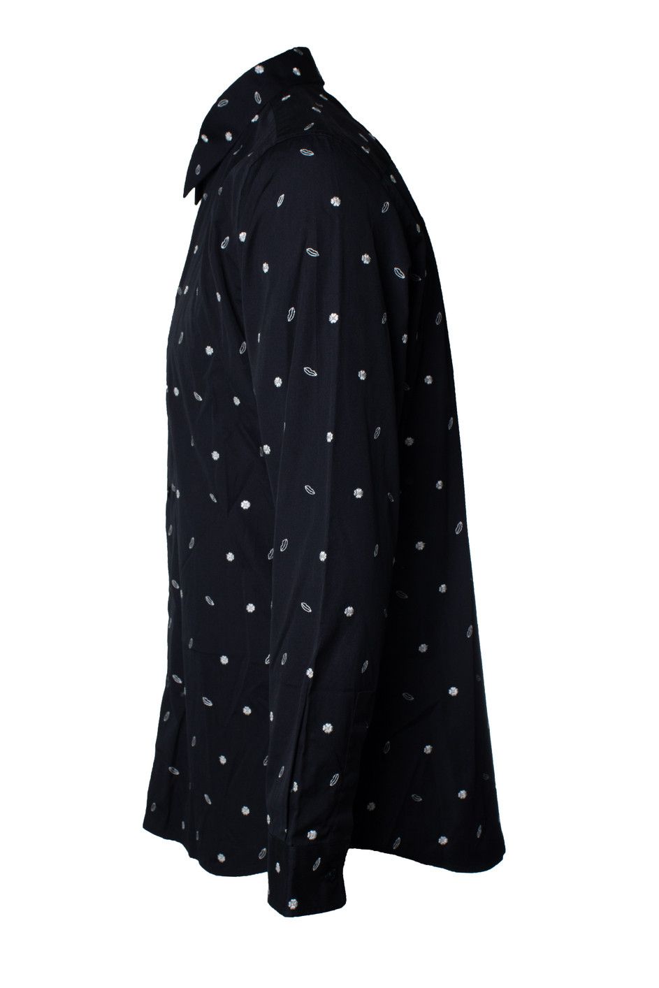 Givenchy Givenchy, Black cotton lip embroidered shirt Size US XL / EU 56 / 4 - 4 Thumbnail