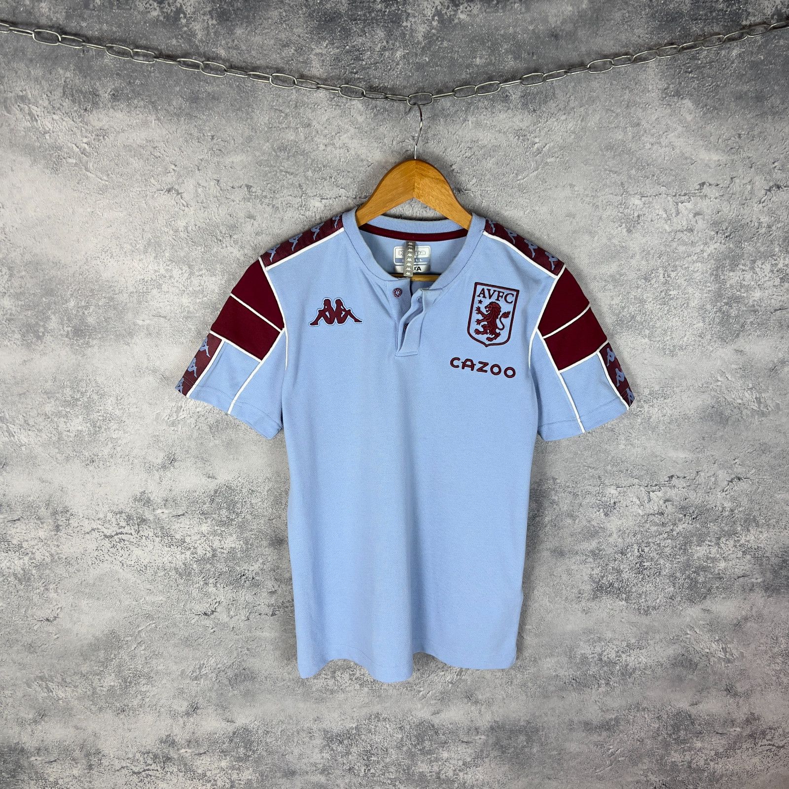 Kappa Kappa Aston Villa Polo Jersey Men's Size S Blue Cotton ` Size US S / EU 44-46 / 1 - 1 Thumbnail