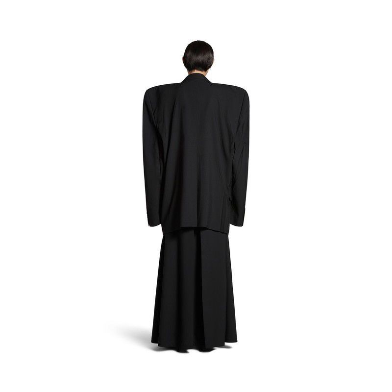 Balenciaga o1mt1gz0225 Cut Away Boxy Jacket in Black Size XS / US 0-2 / IT 36-38 - 5 Thumbnail