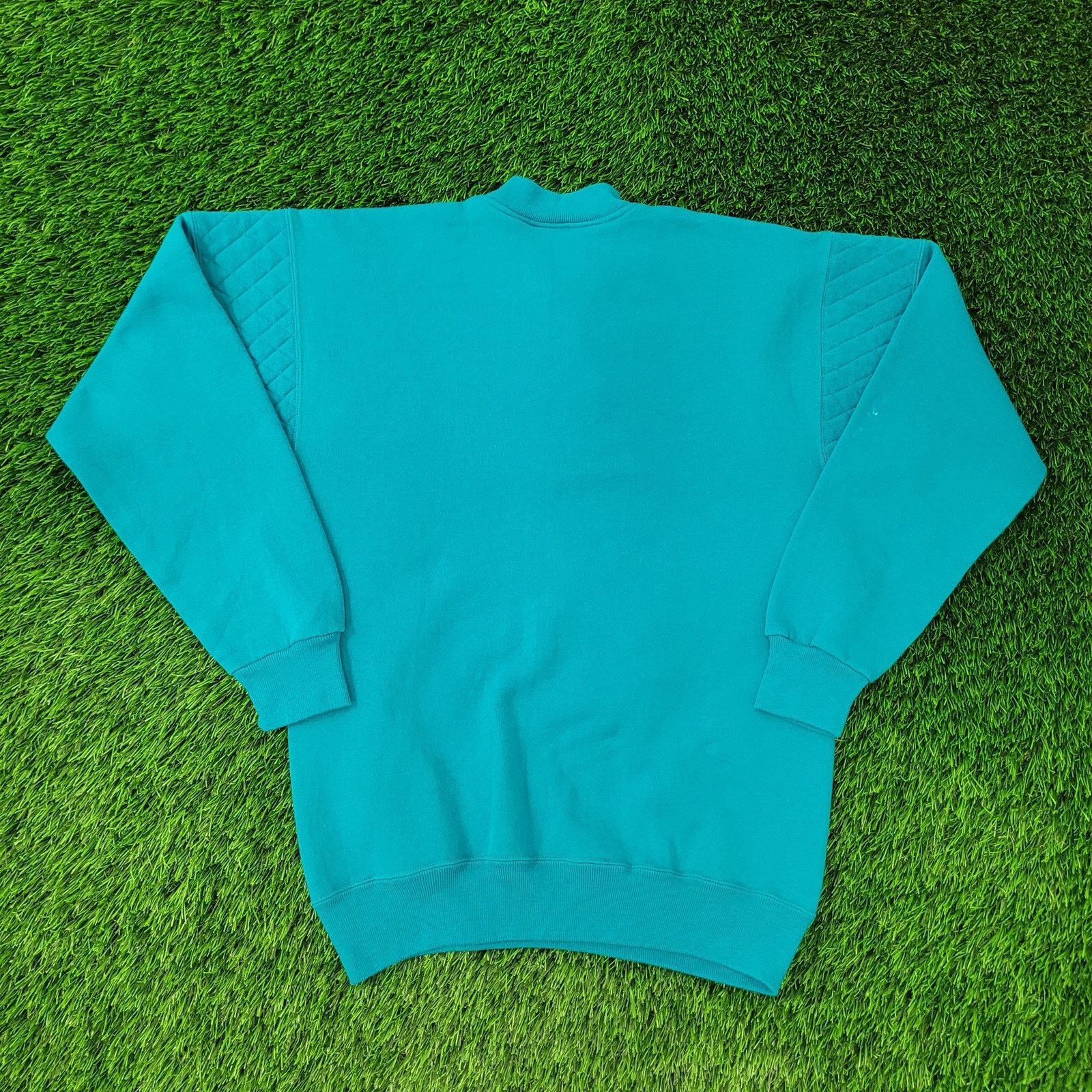 Lee Vintage 90s MOD LEE Sweatshirt Women Large 20x26 Blue Henley Size L / US 10 / IT 46 - 2 Thumbnail