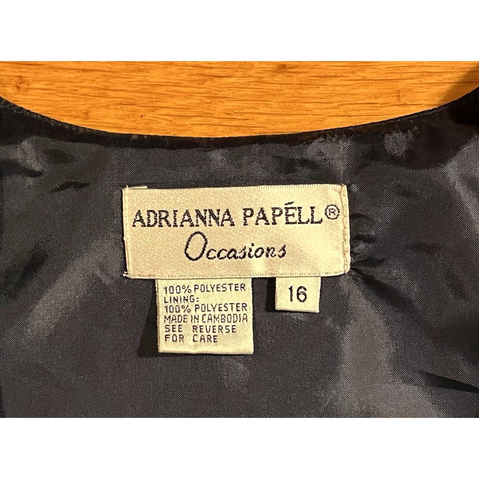 Adrianna Papell VINTAGE Adrianna Papell Occasions Formal Bolero Beaded Jacket Women’s 16 Blue Displaying 80s Retro Bohemian Classic Designer Size XXL / US 16-18 / IT 52-54 - 6 Thumbnail