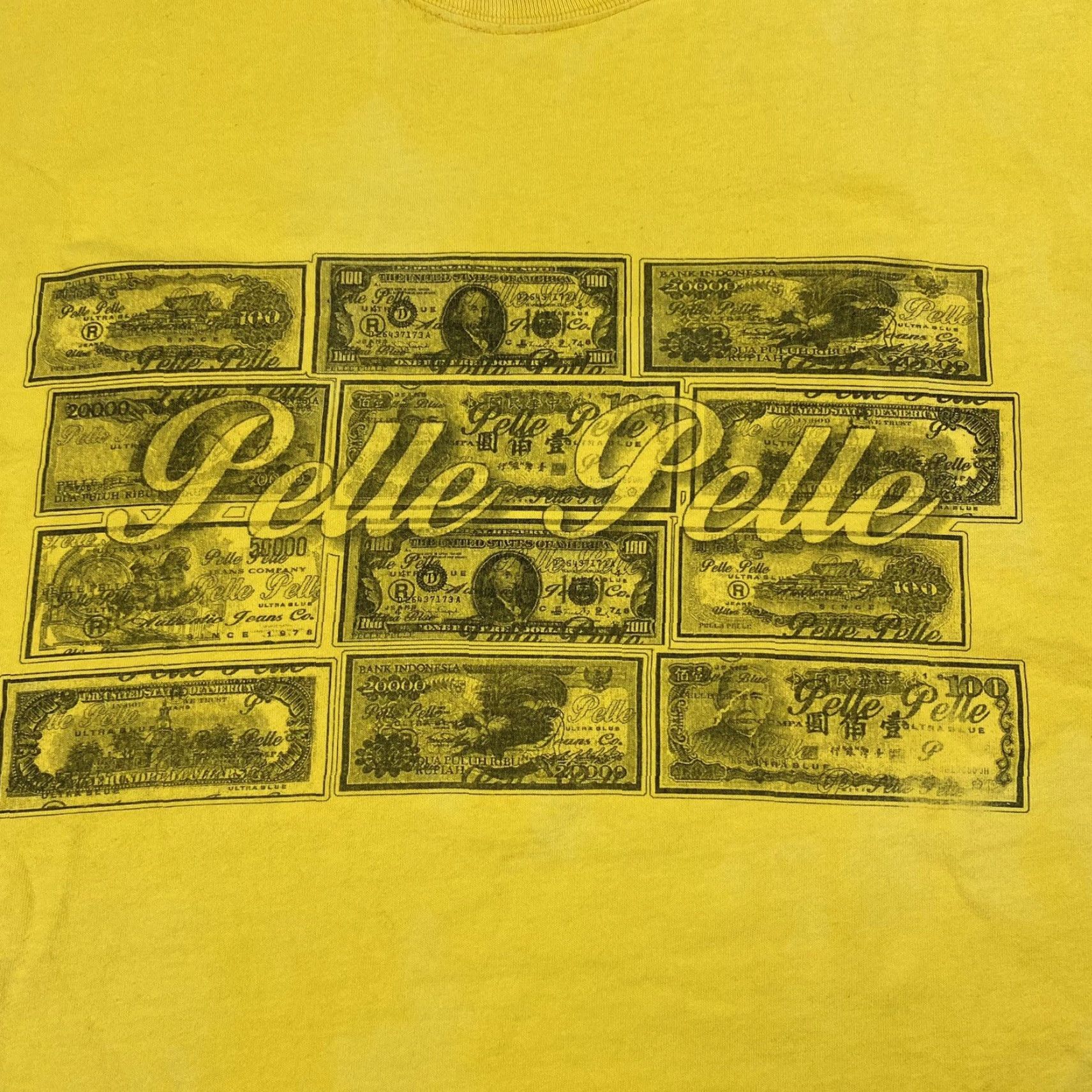 Pelle Pelle VINTAGE Pelle Pelle Long Sleeve T-Shirt Men 2XL Yellow Hip Hop Graphic Rap Tee 2000s XXL Mens Size US XXL / EU 58 / 5 - 2 Thumbnail