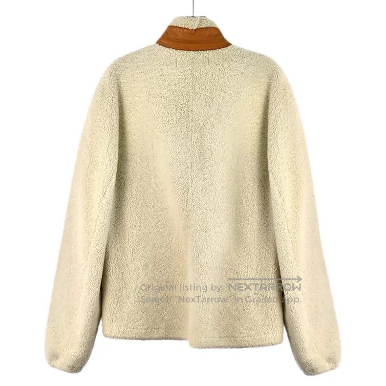 Loewe Loewe Beige Lamb Fur Collar Zipper Long Sleeve Leather and Size US L / EU 52-54 / 3 - 2 Thumbnail