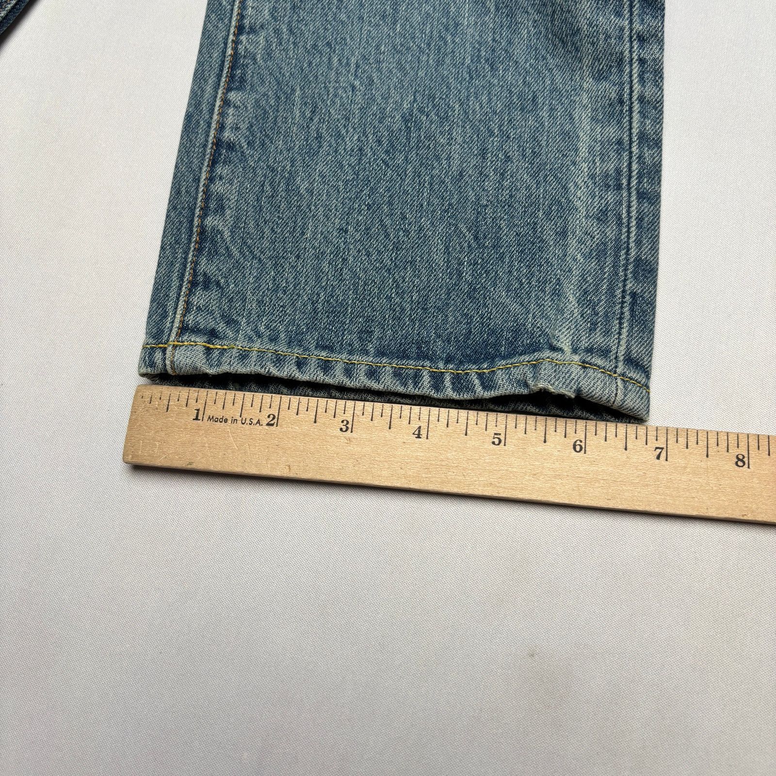 Sid Mashburn $185 Sid Mashburn Light Wash Denim 30x32 Slim Straight Jeans Size US 30 / EU 46 - 9 Thumbnail