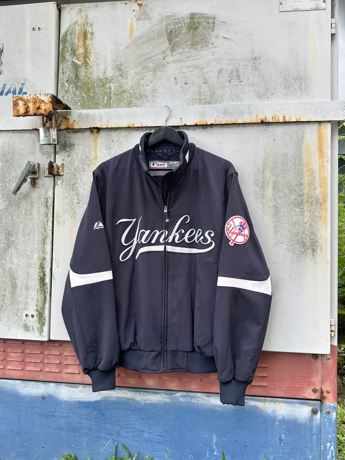 Majestic 👹Yankees X Majestic MLB Bomber Jacket Size US M / EU 48-50 / 2 - 2 Thumbnail