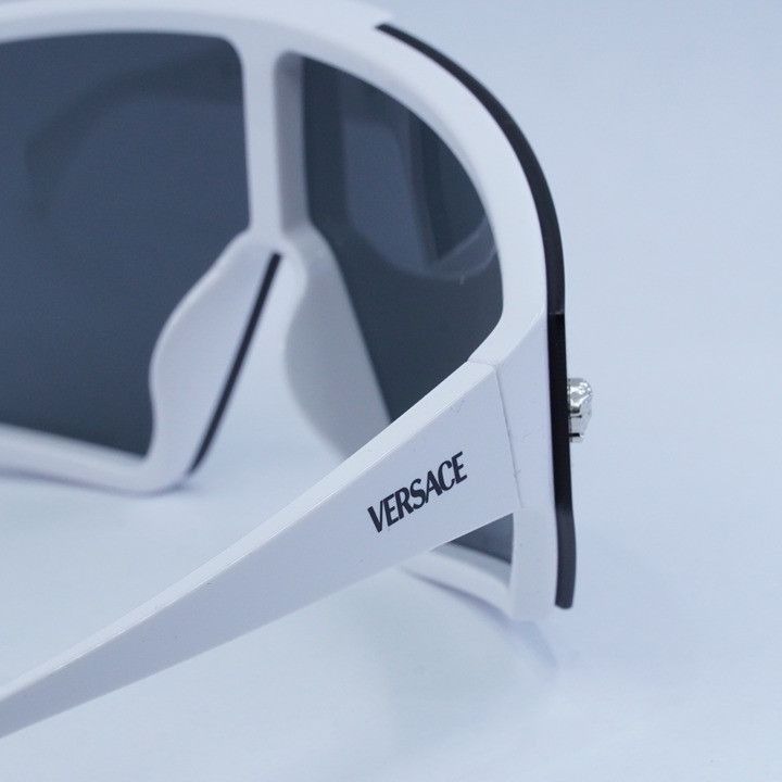 Versace Versace VE4461 314/87 Sunglasses White Shield Frame Size ONE SIZE - 7 Thumbnail