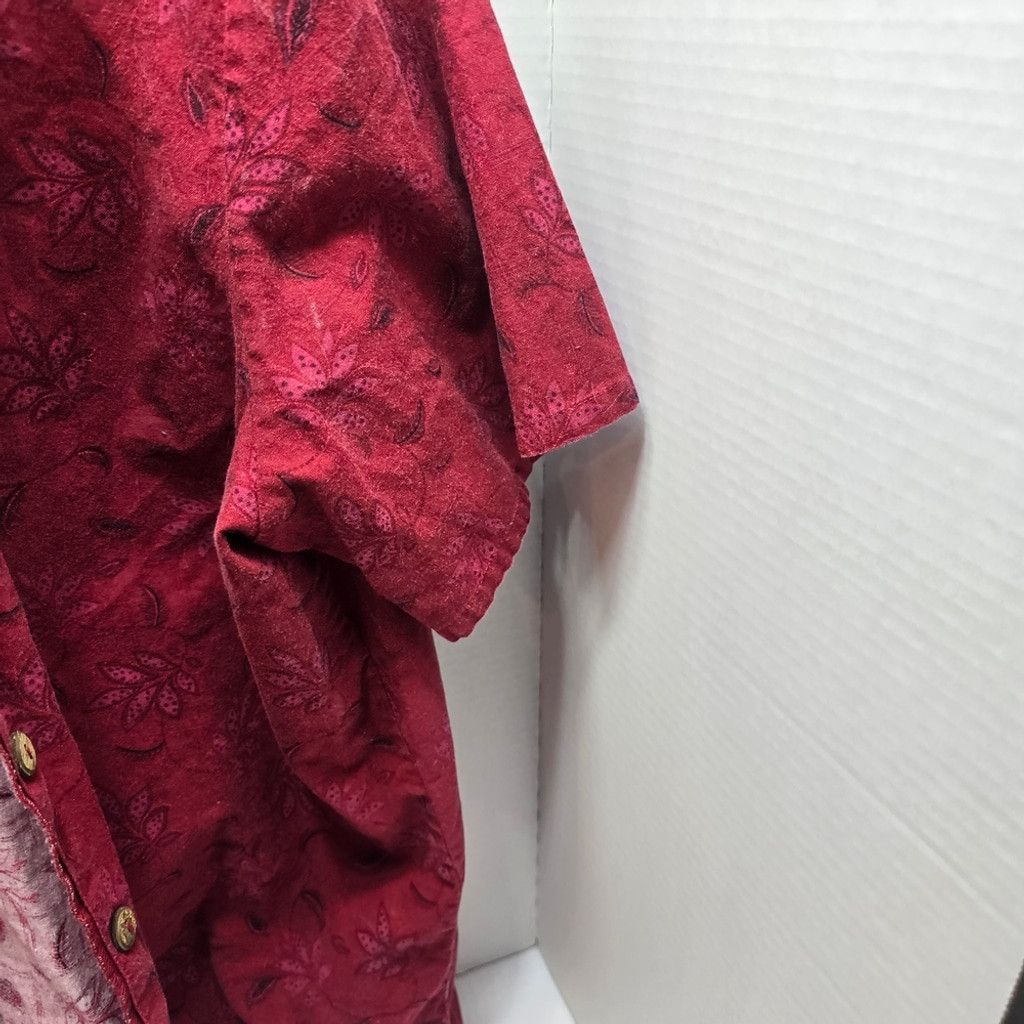 The Unbranded Brand Bobbie Brooks Women's Red Floral Blouse Size 3XL / US 20-22 - 6 Thumbnail