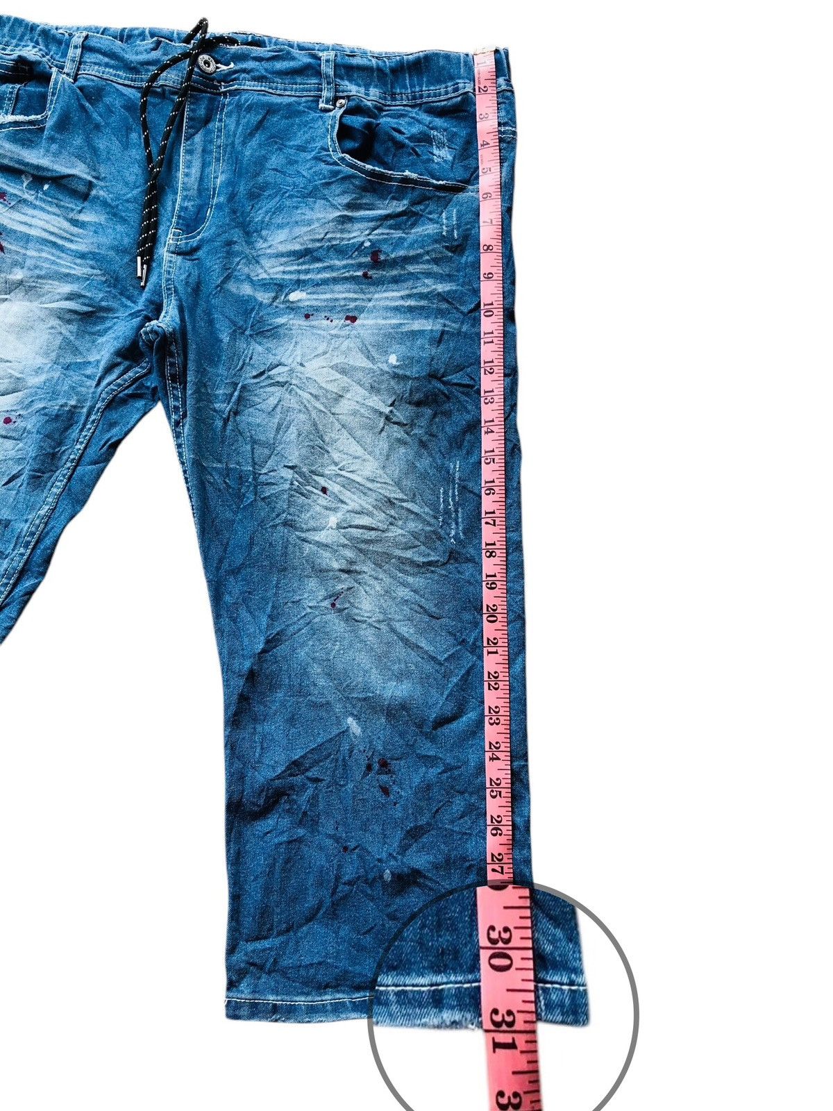 Japanese Brand Sureve distressed quarter short denim Size US 40 / EU 56 - 12 Thumbnail