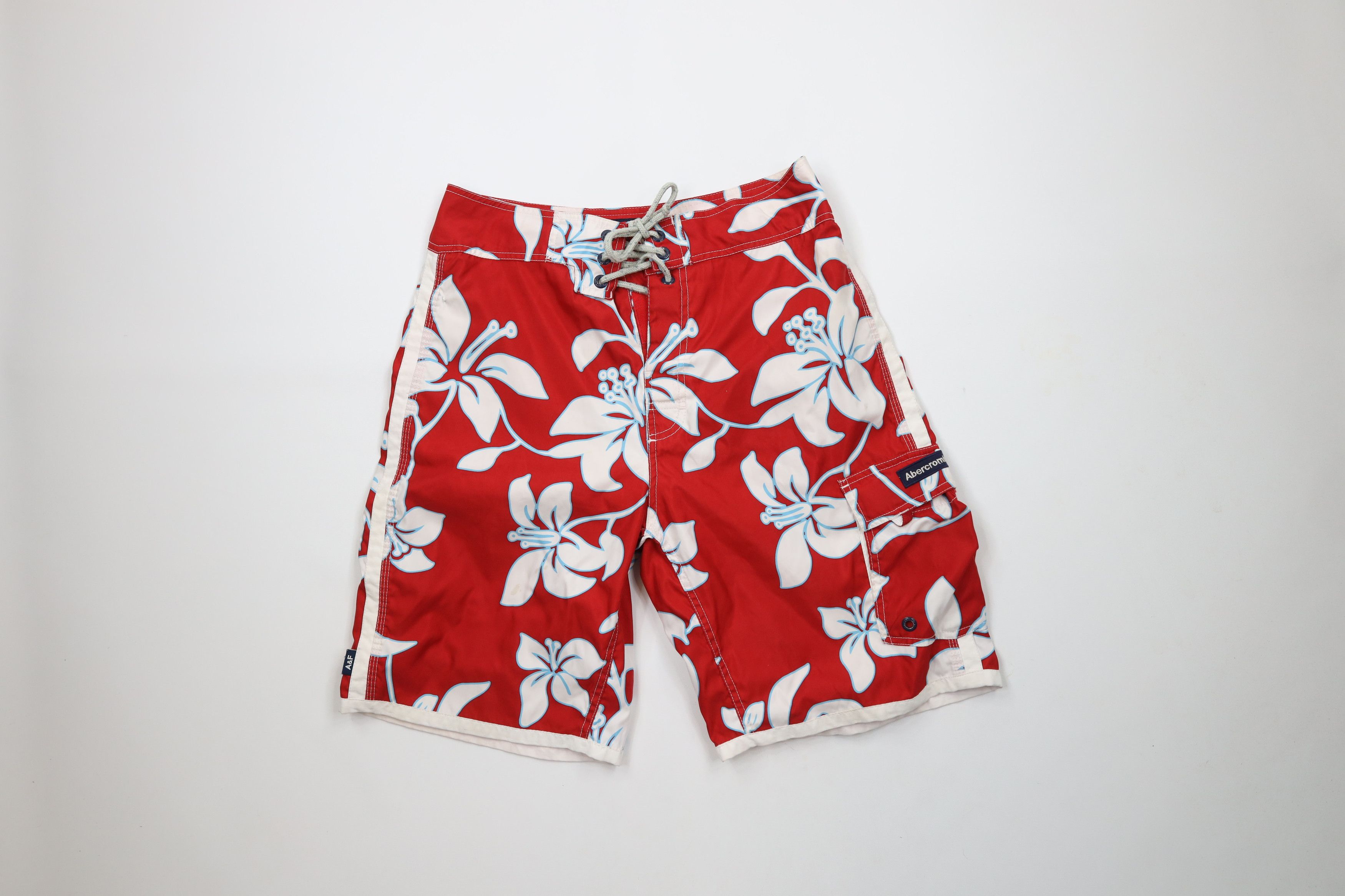 Abercrombie & Fitch × Vintage Vintage Y2K Abercrombie & Fitch Flower Hawaiian Board Shorts Size US 30 / EU 46 - 1 Thumbnail