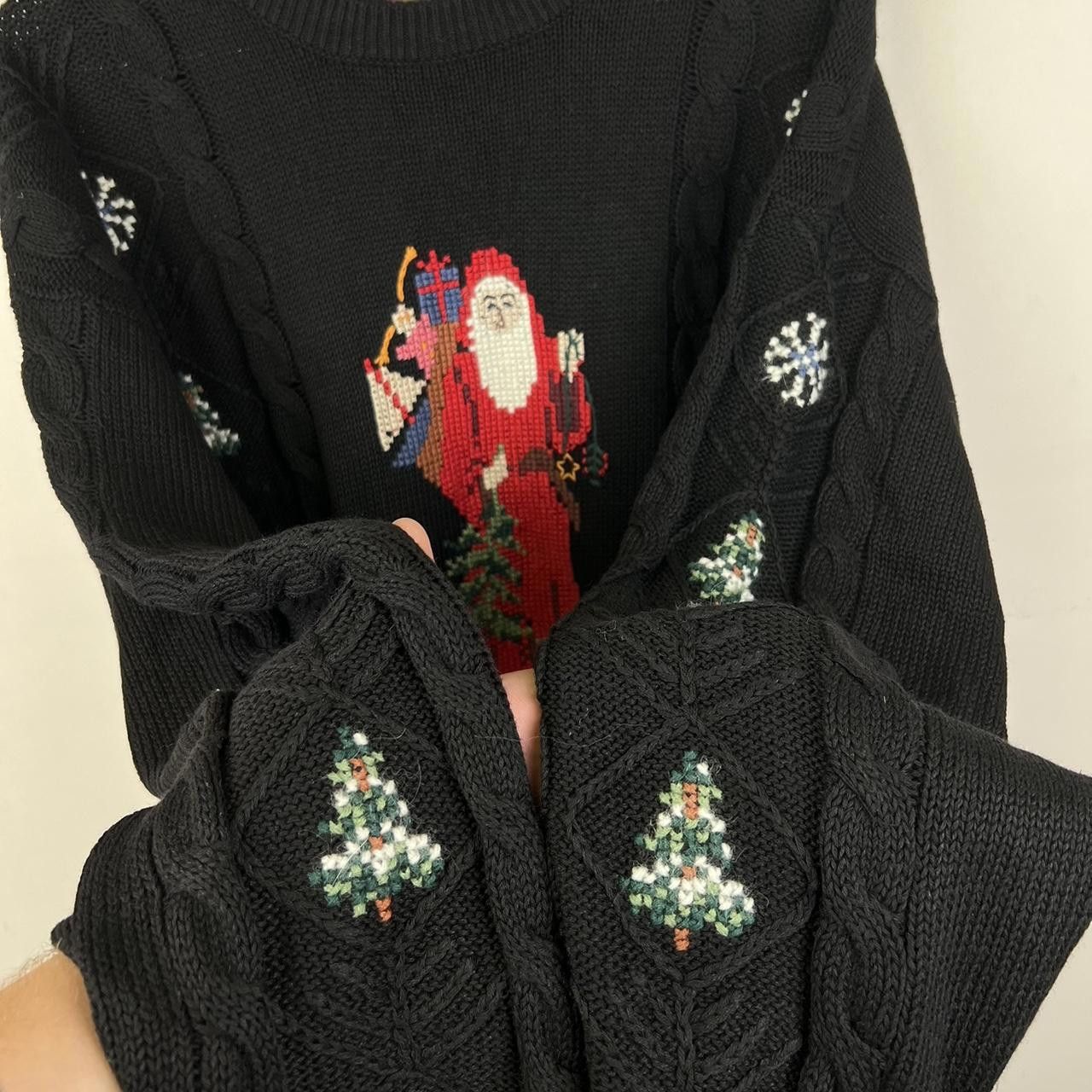 Woolrich Woolen Mills Vintage Woolrich Christmas Sweater with Santa Claus Design Size US L / EU 52-54 / 3 - 2 Thumbnail