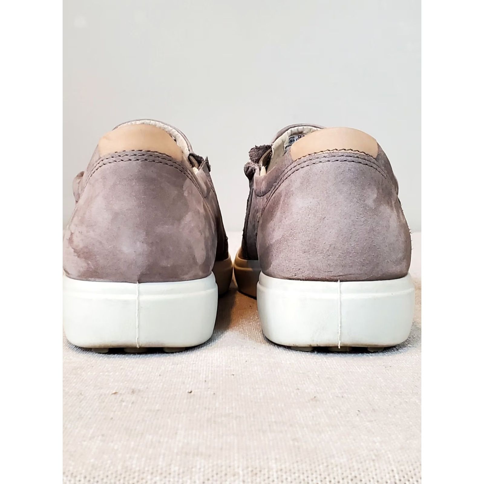 Ecco ECCO Soft 7 Slip On With Zipper Sneaker Warm Grey Leather Women's US 10-10.5 Athletic/Casual Shoes Size US 8 / IT 38 - 5 Thumbnail