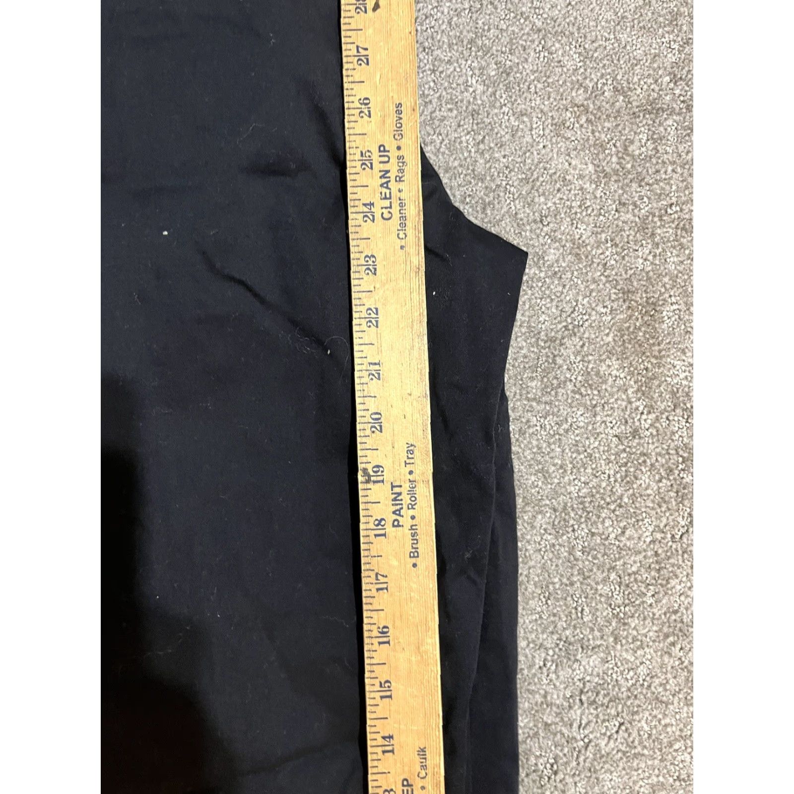 Vintage Apostrophe Black Solid Capri Pants 14 Women's Capris | Black Capri | 14 | Women Size XL / US 12-14 / IT 48-50 - 6 Thumbnail