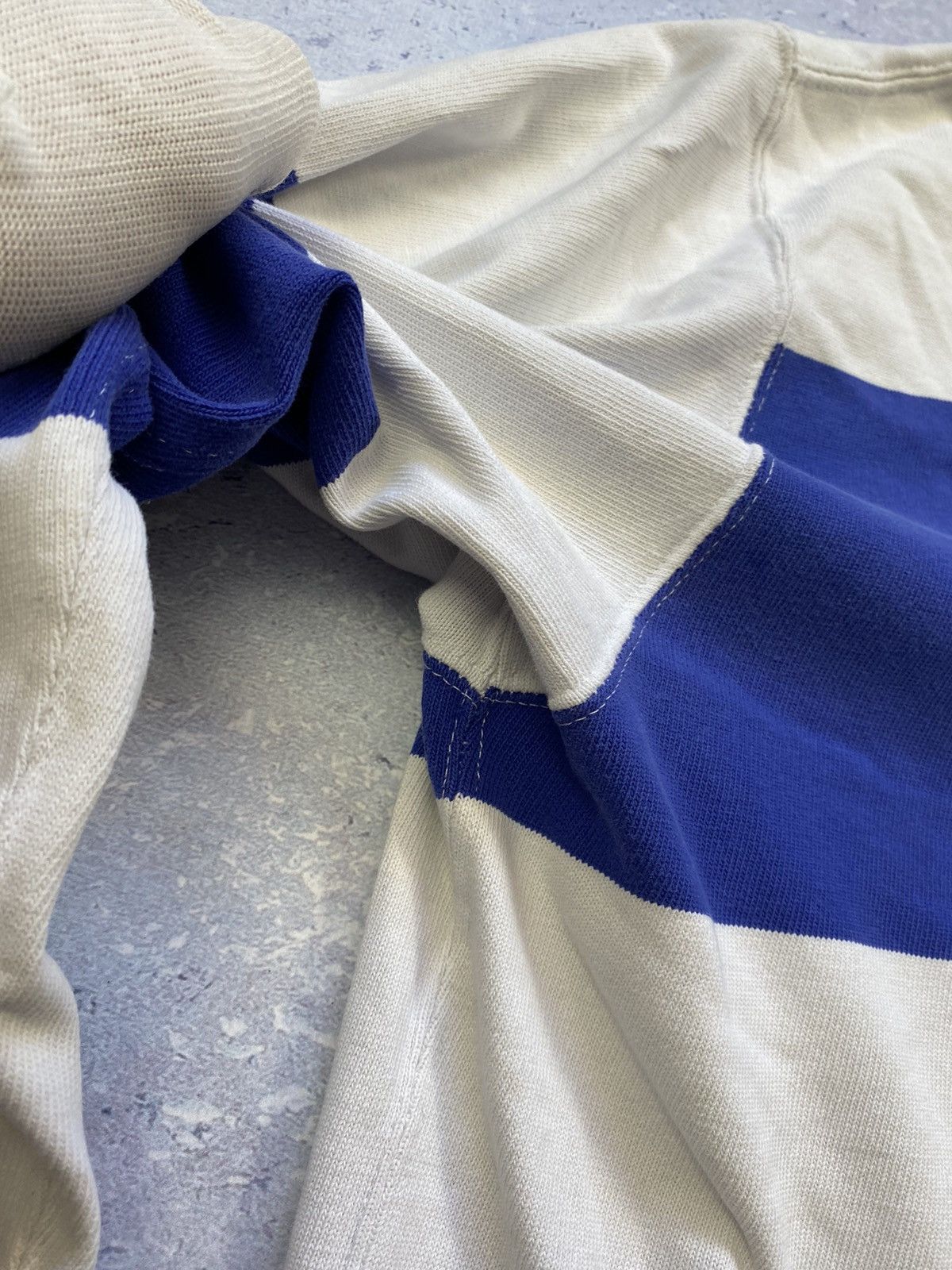 Polo Ralph Lauren × Ralph Lauren × Vintage Vintage Polo Ralph Lauren Men’s Blue Rugby Sweatshirt Size US XL / EU 56 / 4 - 10 Thumbnail