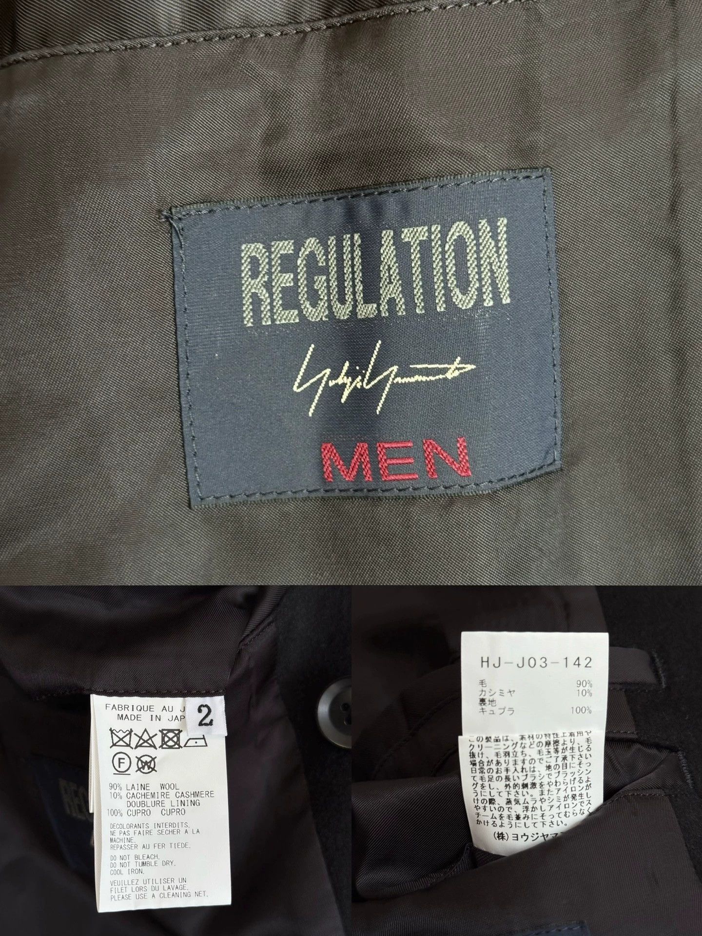 Yohji Yamamoto Yohji Yamamoto 23AW Regulation Dr.jkt Cashmere Coat Size US M / EU 48-50 / 2 - 9 Thumbnail