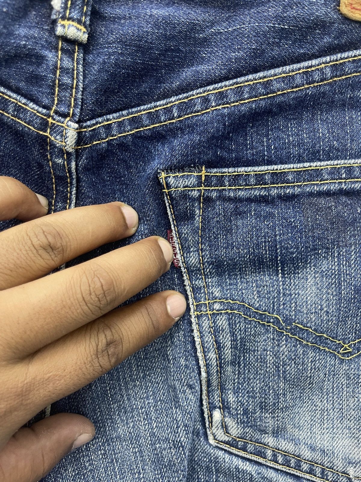 Burgus Plus × Japanese Brand ARCHIVE🔥BURGUS PLUS HINOYA DISTRESS DENIM Size US 34 / EU 50 - 7 Thumbnail