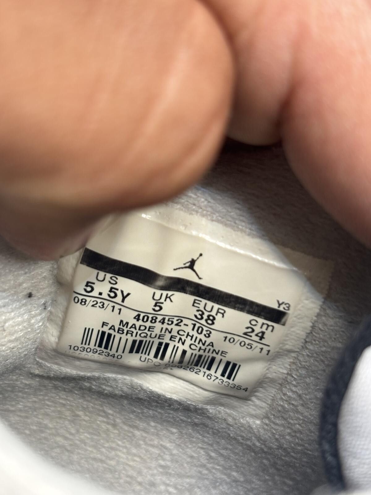 Jordan Brand Air Jordan 4 white cement GS 2012 Size US 5.5 / EU 38 - 6 Thumbnail