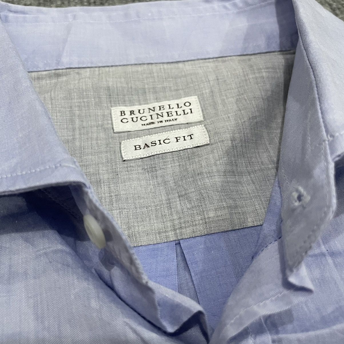 Brunello Cucinelli Brunello Cucinelli Button Up Basic Shirt Workwear Size US XXL / EU 58 / 5 - 3 Thumbnail