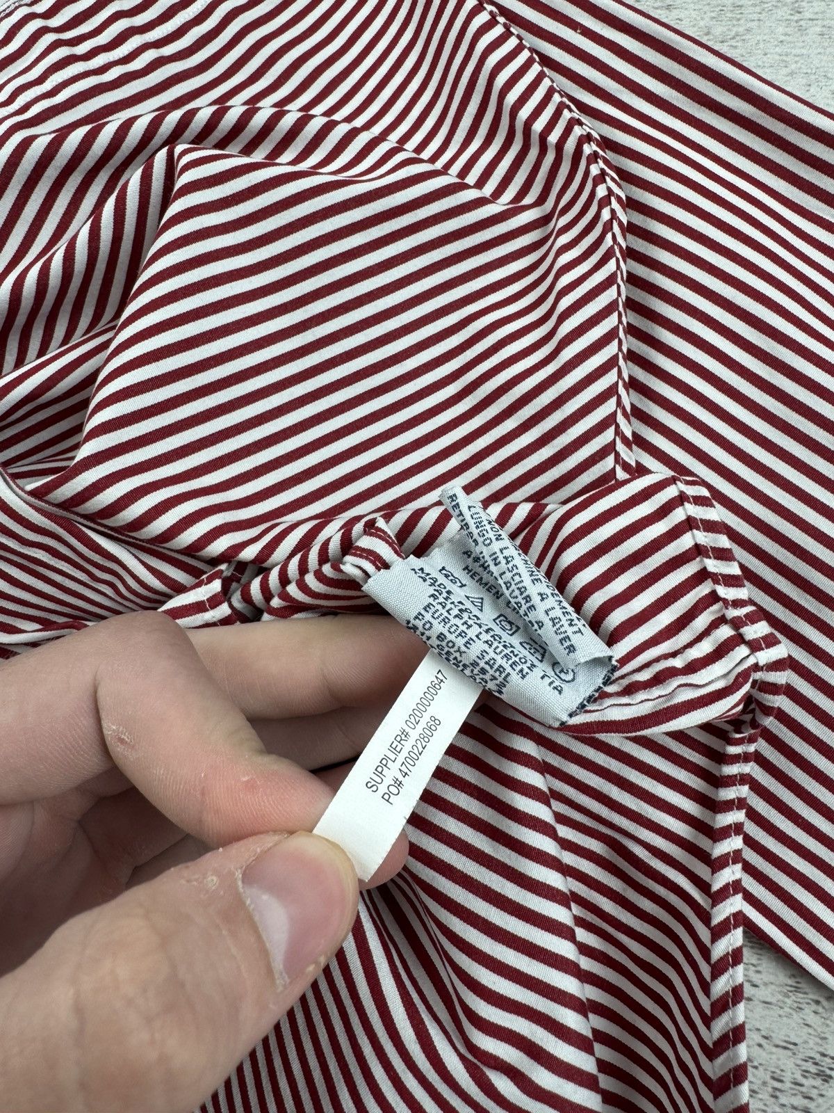 Polo Ralph Lauren Polo Ralph Lauren Cherry Striped Longsleeve Button Shirt Size US S / EU 44-46 / 1 - 11 Thumbnail
