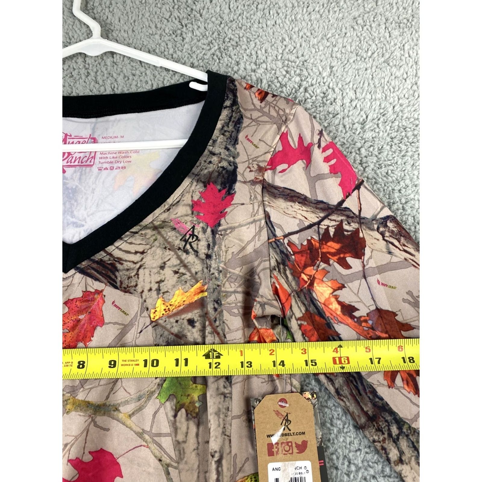 Vintage Angel Ranch Shirt Womens Long Sleeve Dri-Fit Charge Workout Hot Leaf/35-58 Size M / US 6-8 / IT 42-44 - 6 Thumbnail