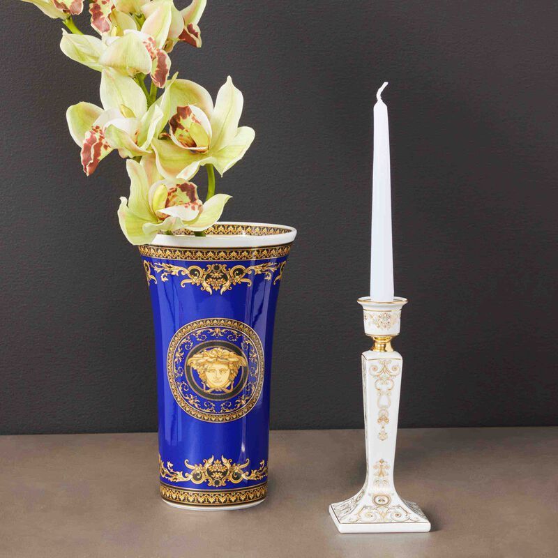 Versace Versace Medusa Blue Large Vase 10 1/4" Rosenthal Germany Size ONE SIZE - 2 Thumbnail