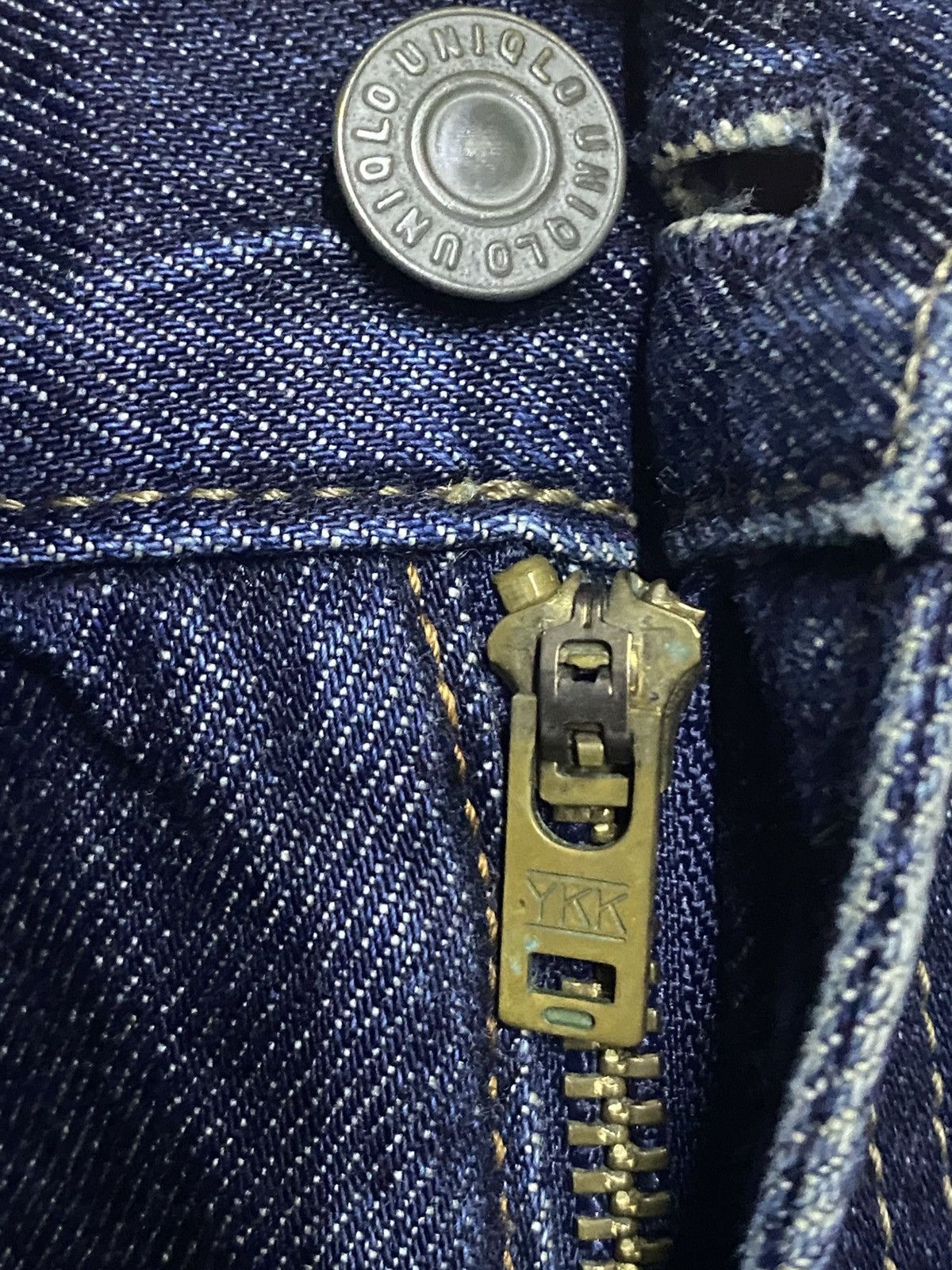 Undercover × Uniqlo Vintage Japanese Uniqlo Blue Wash Selvedge Repair Jeans Size US 36 / EU 52 - 8 Thumbnail