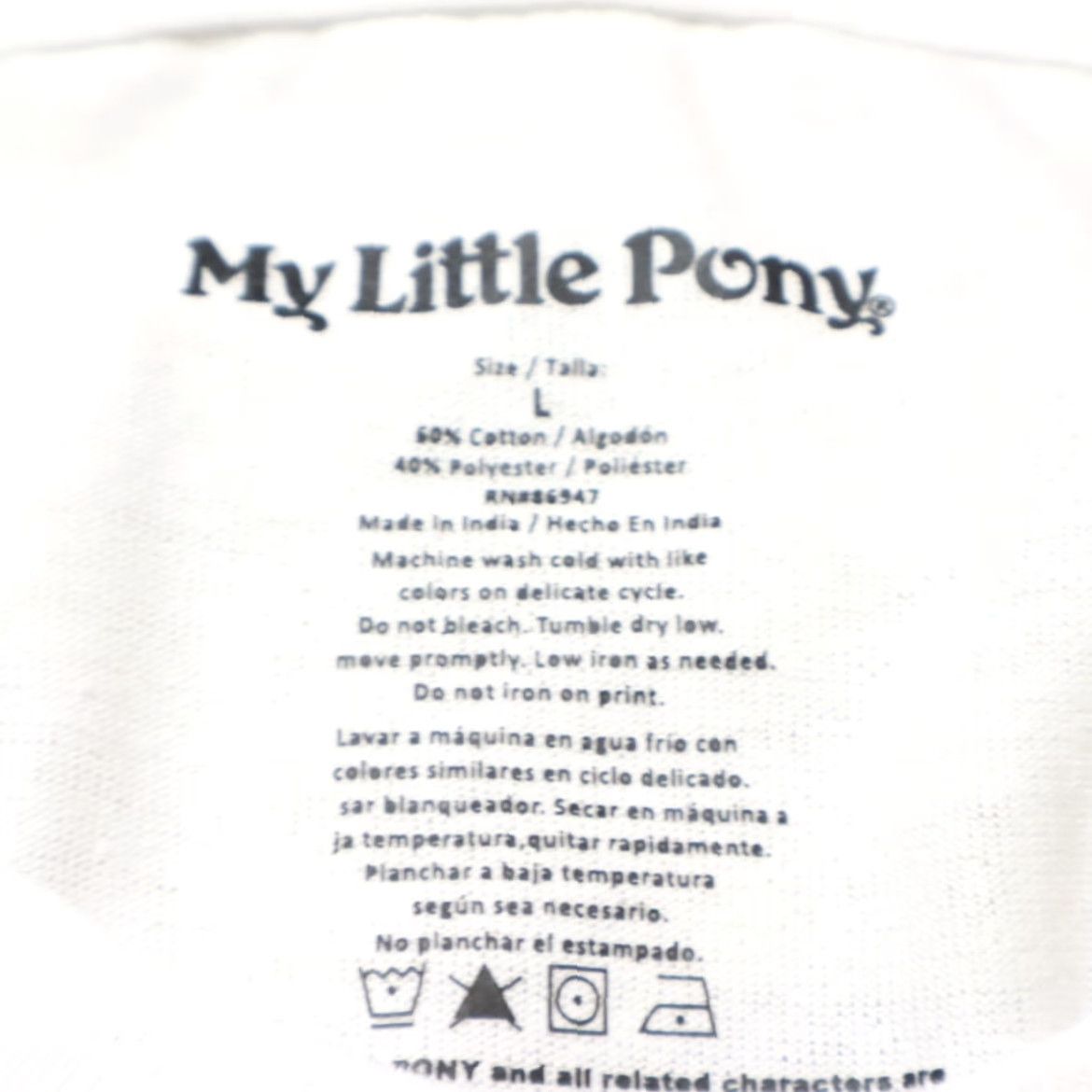 Vintage My Little Pony Let Yourself Be Free Solid T-Shirt White Men L Shirt Size US L / EU 52-54 / 3 - 6 Thumbnail