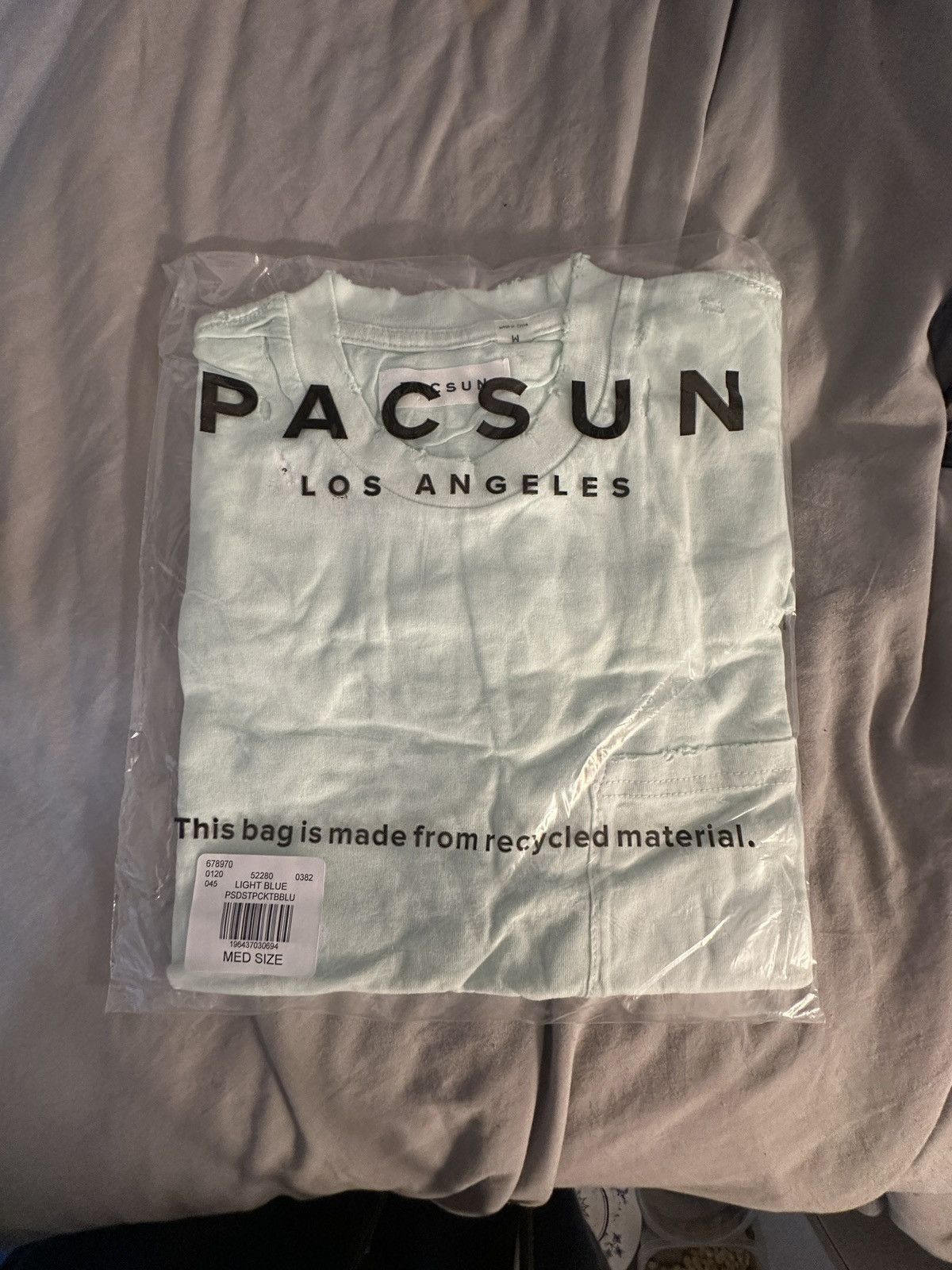 Pacsun Distressed Blue tee shirt Size US M / EU 48-50 / 2 - 7 Thumbnail