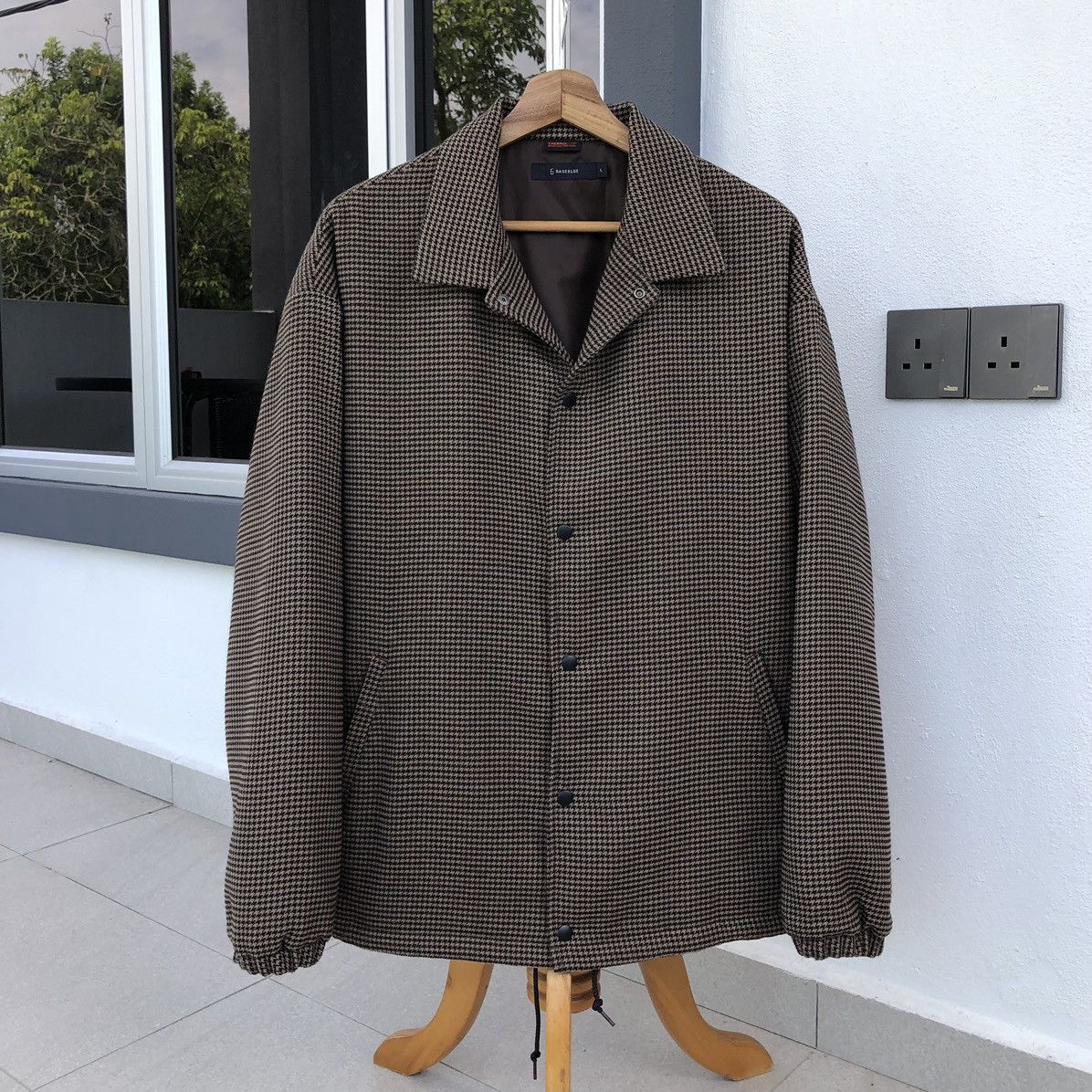 RAGEBLUE RAGEBLUE Thermolite Houndstooth Coach Work Jacket Size US L / EU 52-54 / 3 - 8 Thumbnail