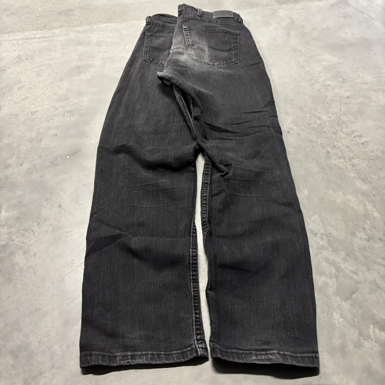 Japanese Brand × Vintage Crazy Vintage Y2K/2000s Grunge Faded Black Denim Jeans! Size US 34 / EU 50 - 4 Thumbnail
