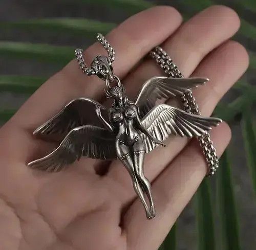 Other Exquisite Four Winged Angel Pendant Necklaces Size ONE SIZE - 1 Thumbnail