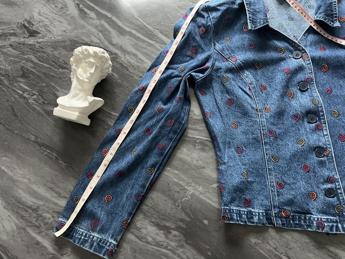 Arts & Science Samantha Edwards : Denim Jacket Spiral Embroider Multi Color Size ONE SIZE - 12 Thumbnail