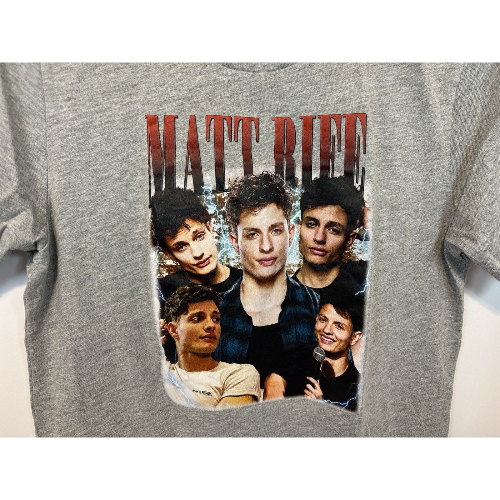 Canvas Matt Rife Print T-Shirt Gray Unisex Size Medium Size US M / EU 48-50 / 2 - 3 Thumbnail