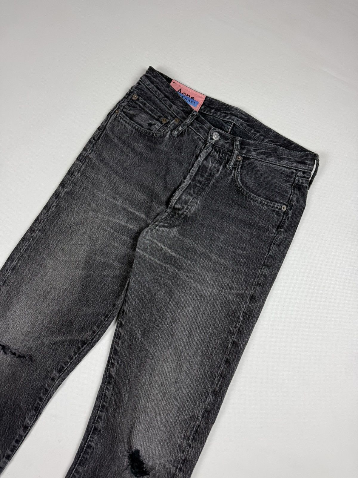 Acne Studios Acne Studios Bla Konst 1996 Used Distressed Denim Jeans Size US 29 - 2 Thumbnail