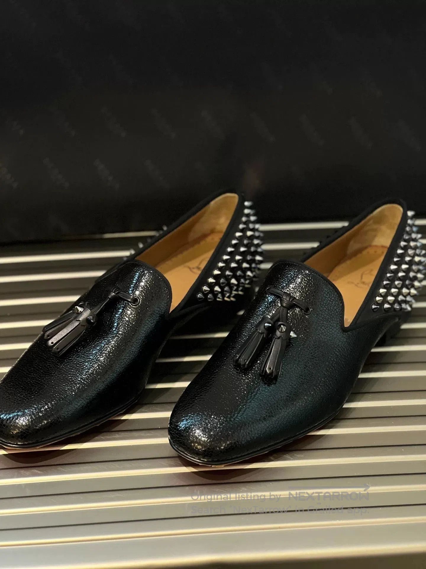 Christian Louboutin Christian Louboutin Men's Studded Loafers. Size US 7.5 / EU 40-41 - 3 Thumbnail