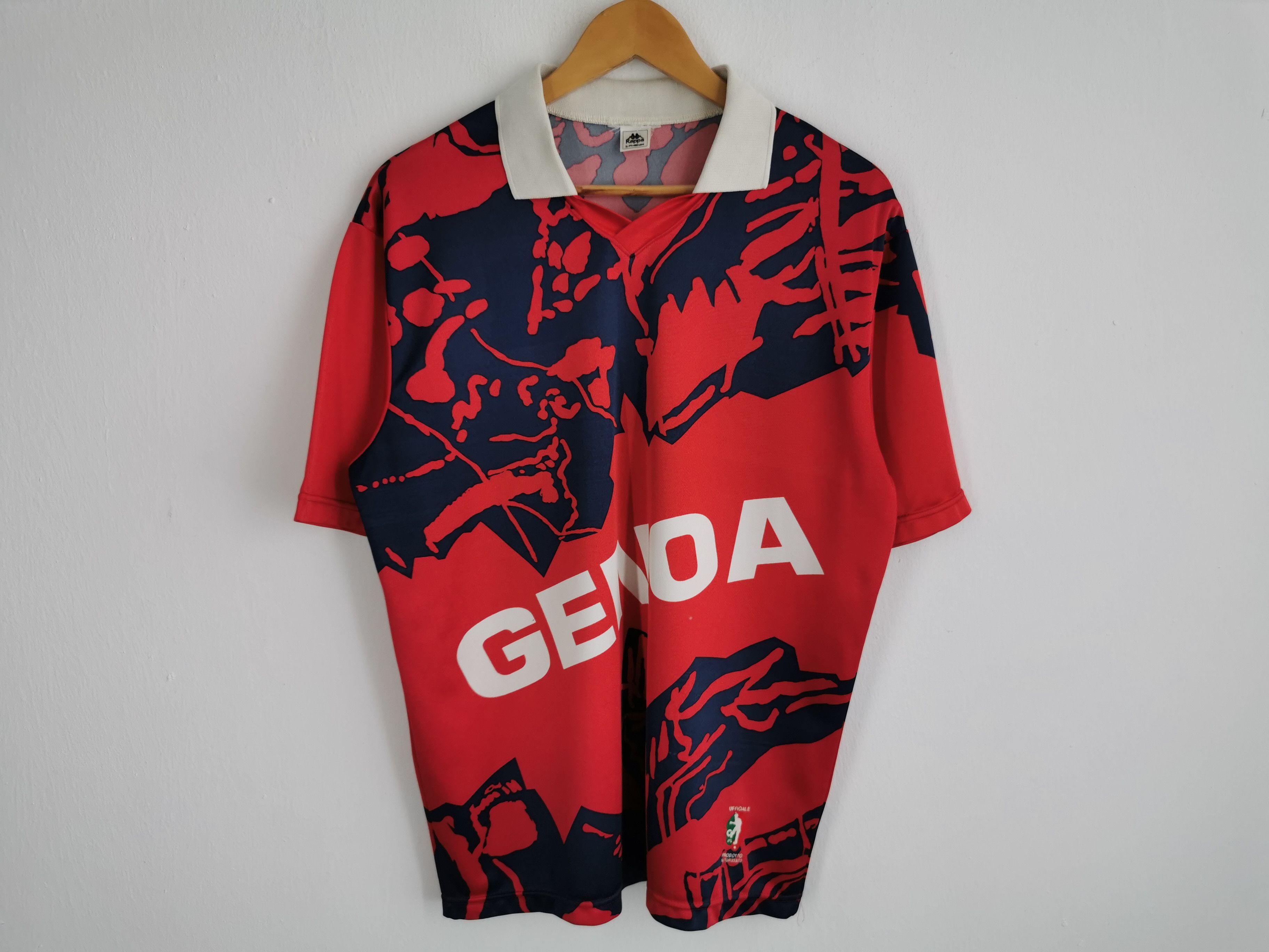 Kappa Vintage 90s Genoa Football By Kappa Jersey Shirt Size M Size US M / EU 48-50 / 2 - 1 Thumbnail