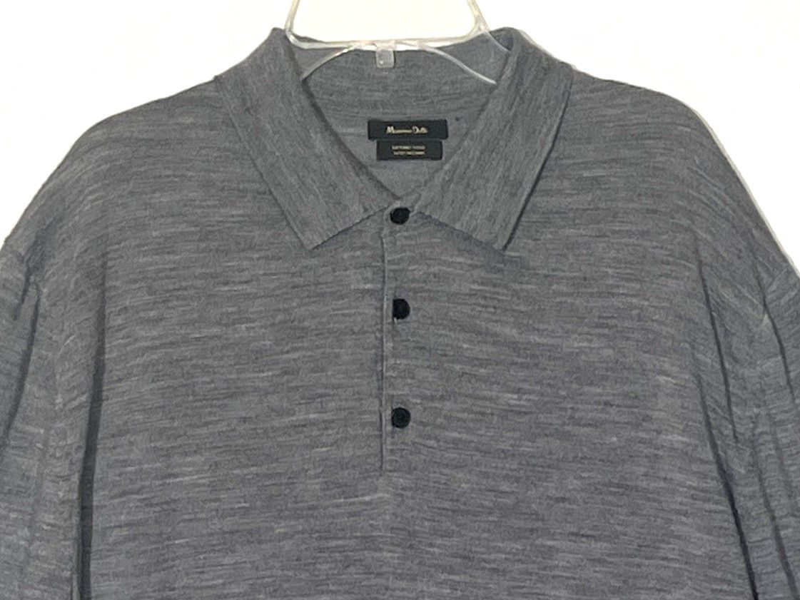 Massimo Dutti Massimo Dutti Gray Merino Wool Polo Sweater Size US M / EU 48-50 / 2 - 3 Thumbnail