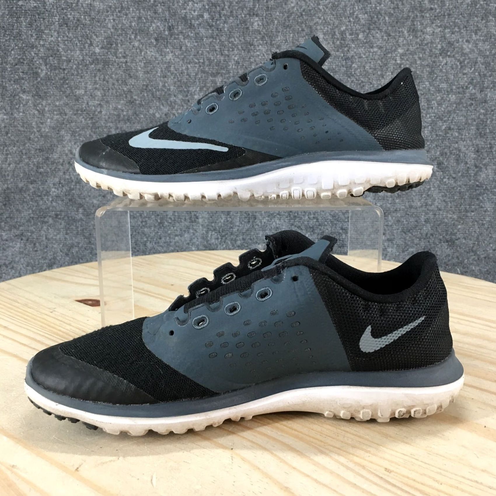 Nike Nike FS Lite Run 2 Athletic Sneakers Womens 6 Black Blue Low Top Size M / US 6-8 / IT 42-44 - 2 Thumbnail