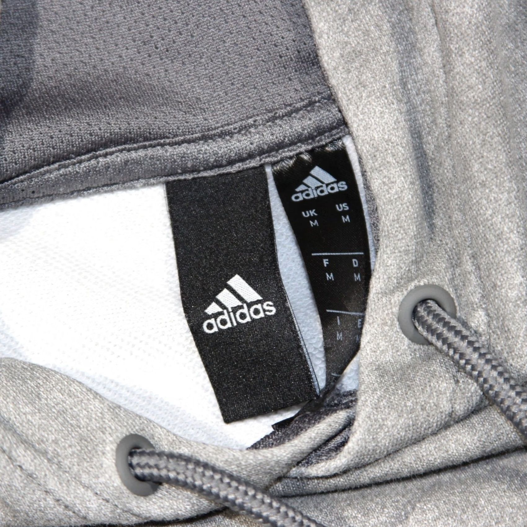 Adidas Adidas Hoodie Mens Medium Gray Acid Wash Sports Activewear Drawstrings Stretch Shirt Size US M / EU 48-50 / 2 - 5 Thumbnail