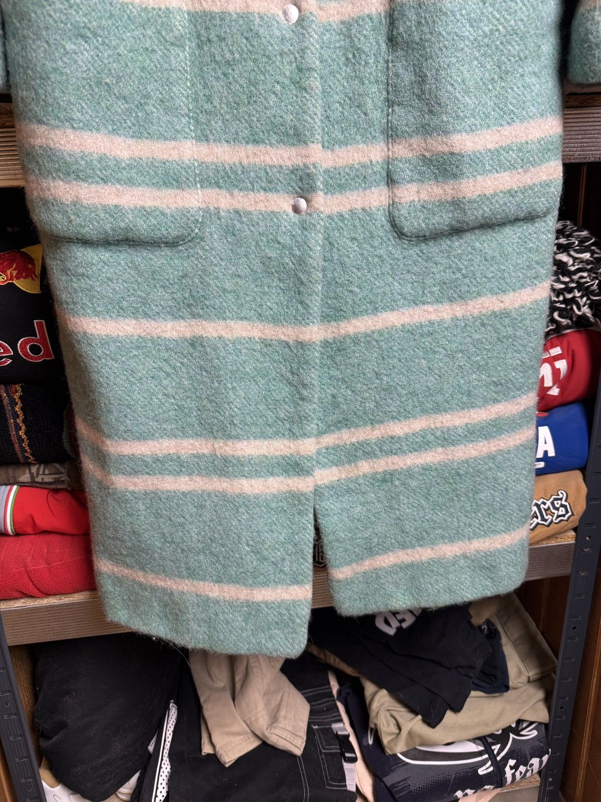 Sezane Sezane Coat Striped green SZ38 Size S / US 4 / IT 40 - 6 Thumbnail
