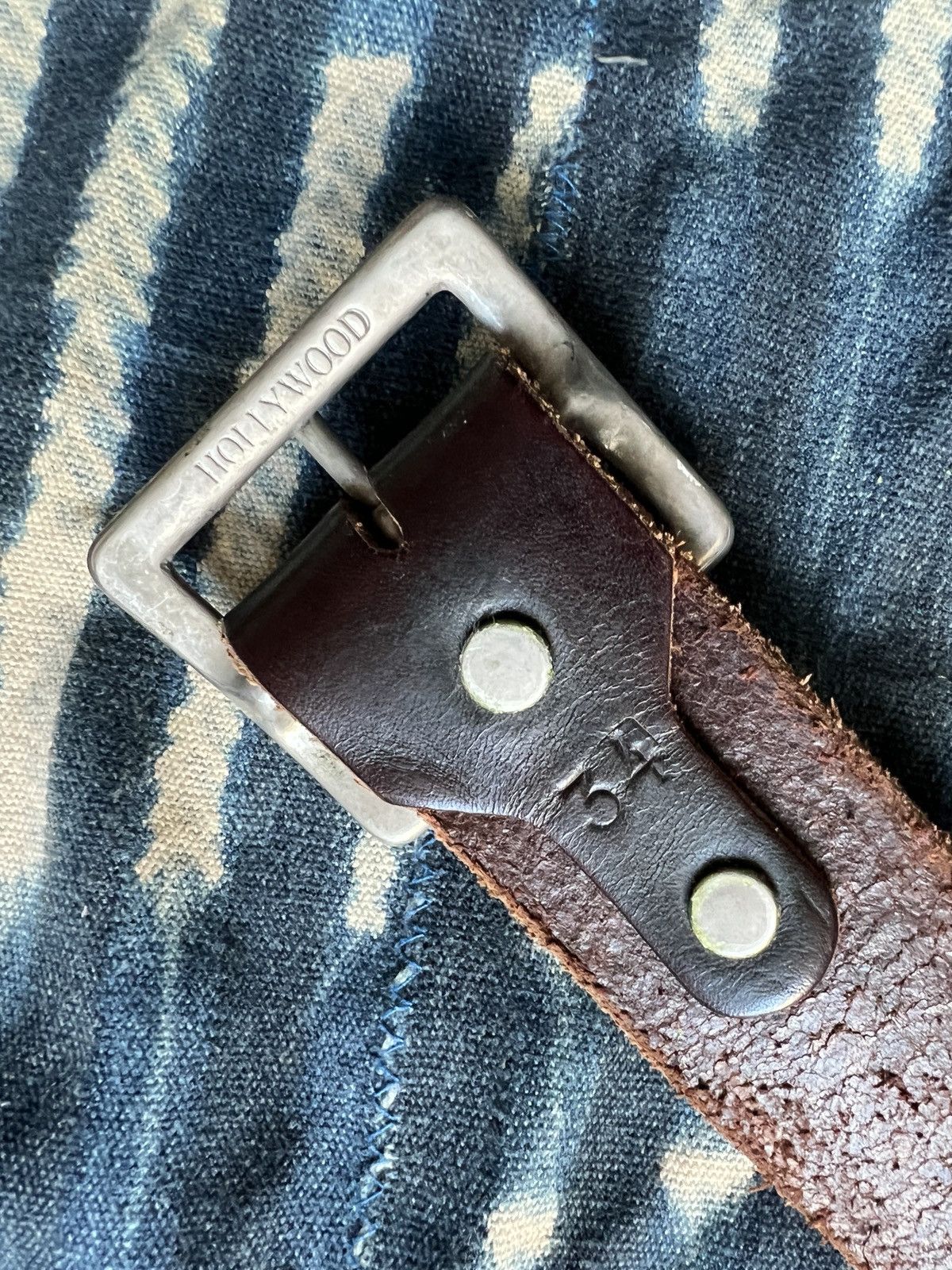 Hollywood Trading Company HTC Studded Belt Hollywood Tranding Co. Supreme RRL Size 34 - 4 Thumbnail