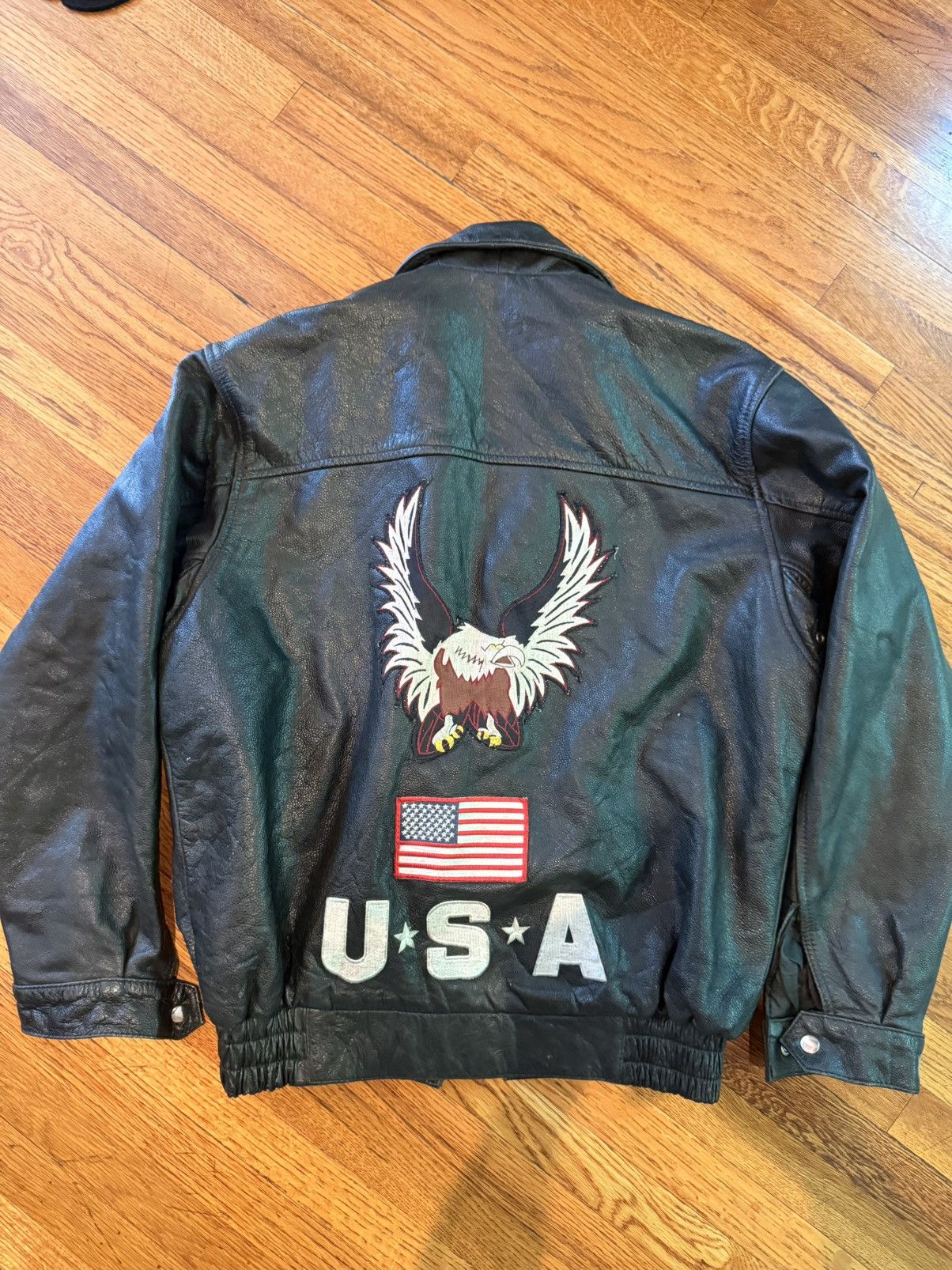 Vintage VINTAGE motorcycle USA jacket bomber Size US M / EU 48-50 / 2 - 1 Thumbnail