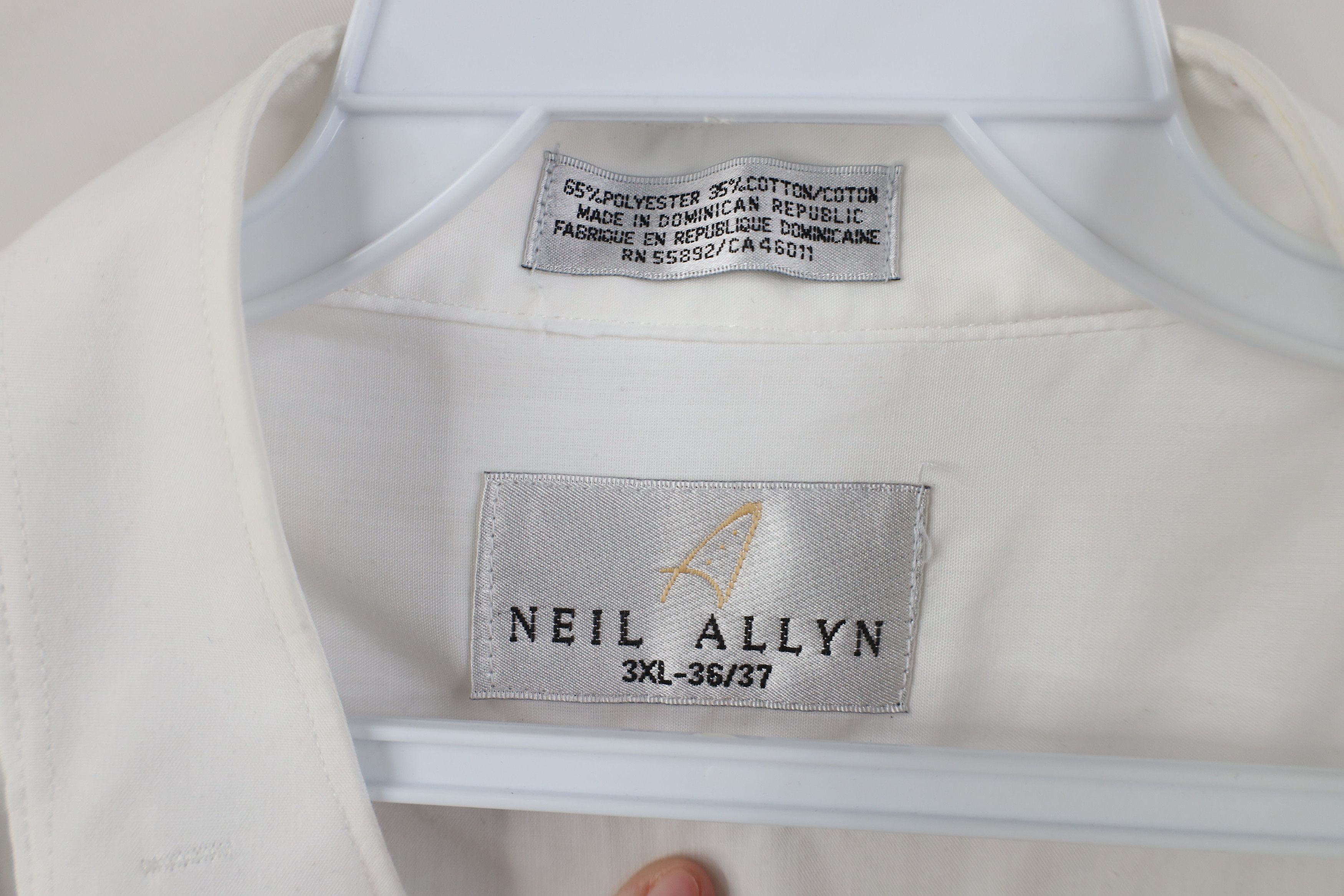Vintage Vintage 90s Streetwear Formal Tuxedo Button Shirt White Size US XXL / EU 58 / 5 - 5 Thumbnail