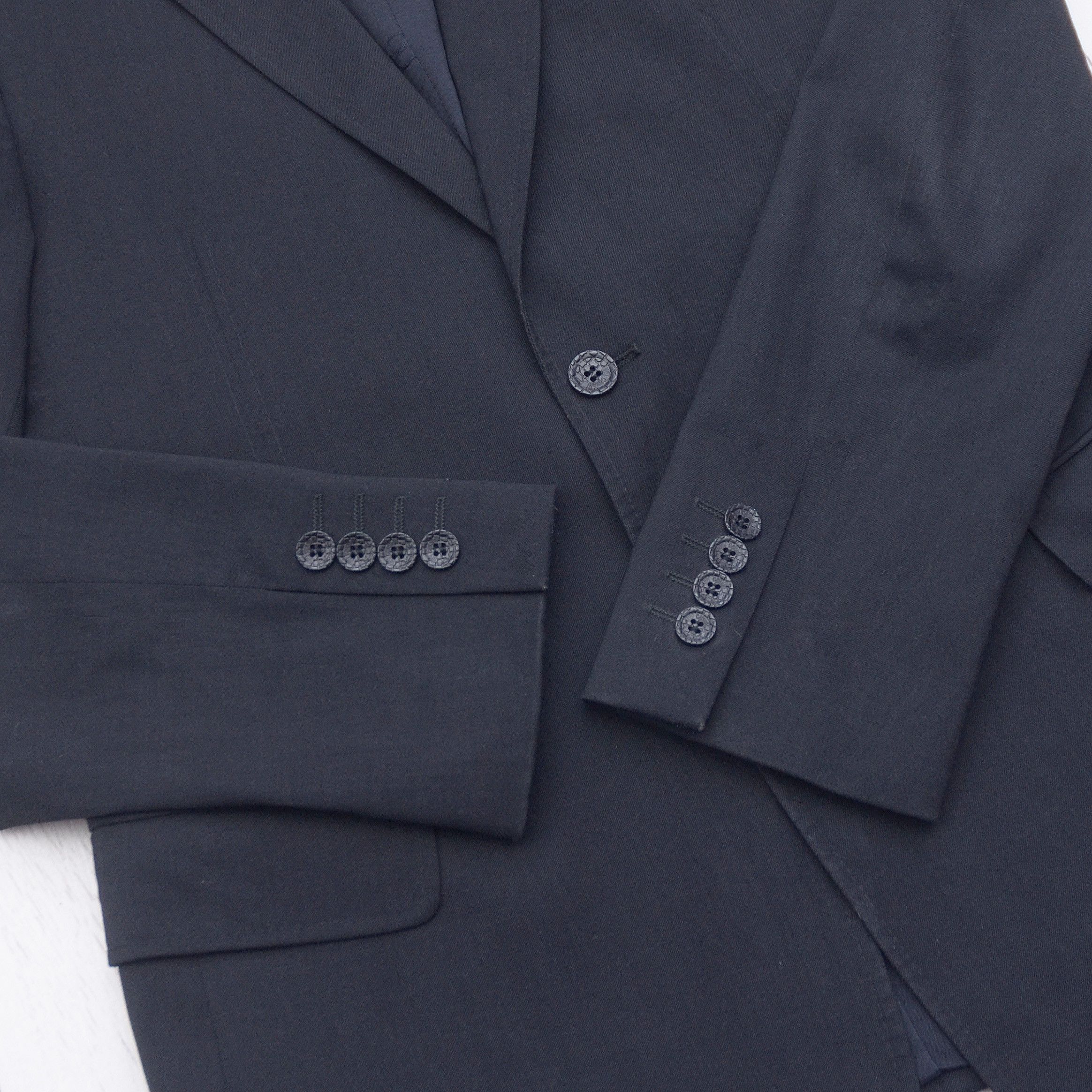 Just Cavalli Luxury Just Cavalli Solid Black Blazer Size 50 Casual Sport Size 50R - 6 Thumbnail