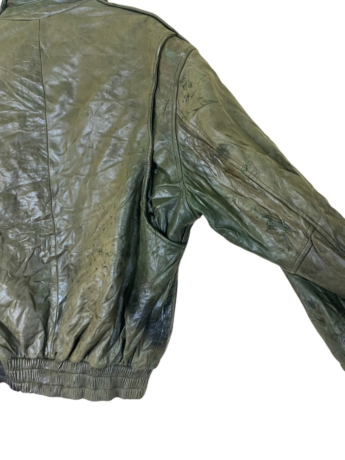 Vintage Leather The Jet Age Attached Fur Collar Flight Jacket Size US M / EU 48-50 / 2 - 18 Thumbnail