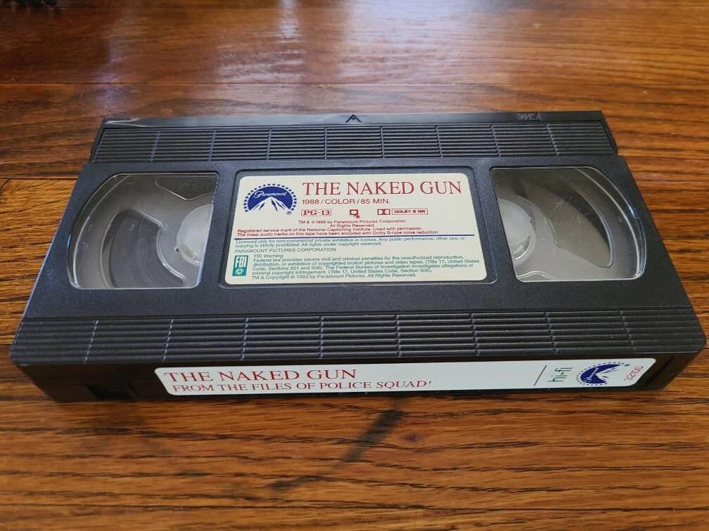 Designer Naked Gun Vintage Classic Comedy VHS Size ONE SIZE - 3 Thumbnail