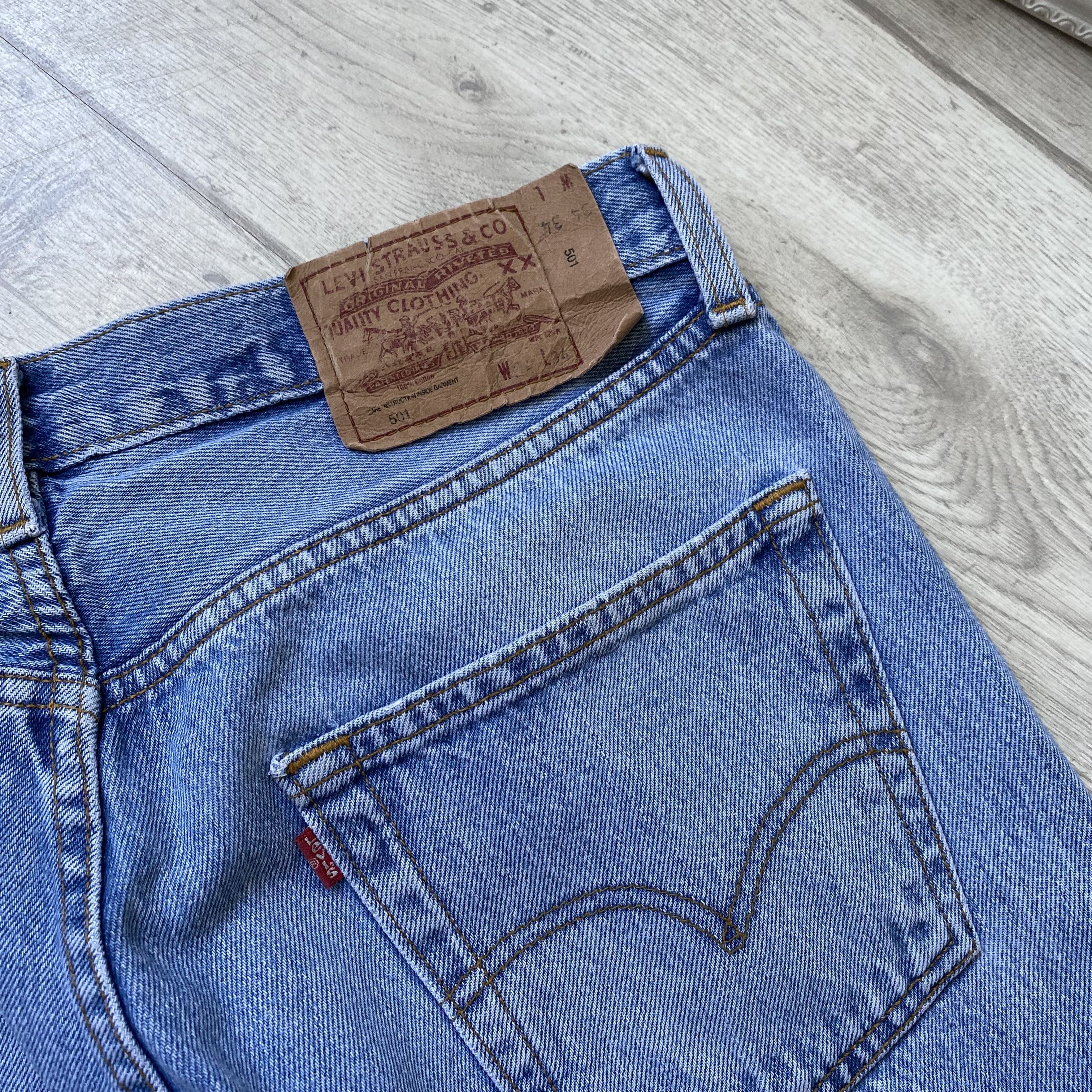 Levi's Vintage Clothing Vintage 90s Levis 501 USA Jeans Distressed Denim pants Size US 30 / EU 46 - 12 Thumbnail
