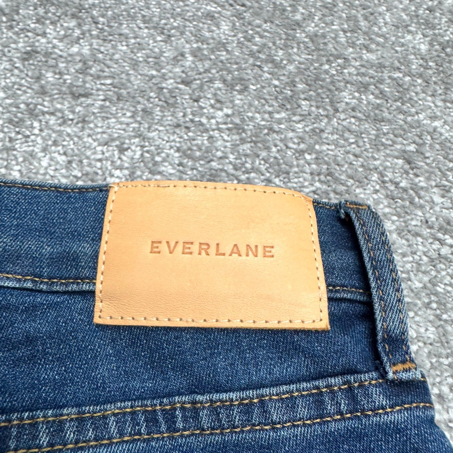 Everlane Everlane High Rise Skinny Denim Jeans Womens 25 Blue Dark Wash Casual Stretch Jeans Size 42" / US 20 - 6 Thumbnail